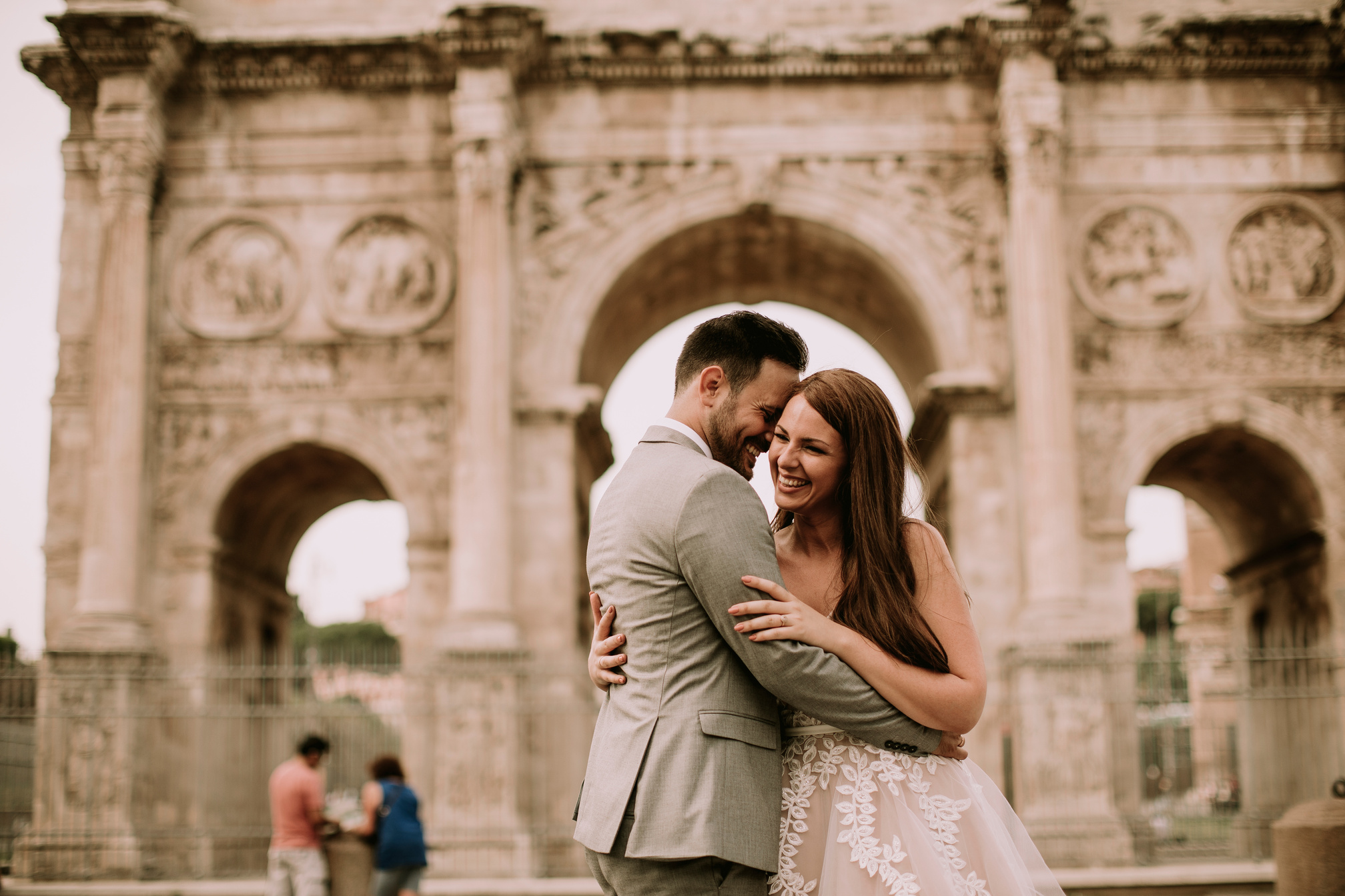 Wedding Couple in Rome Italy